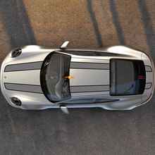 Porsche Carrera Hood Roof Trunk Racing Stripes Decals Adesivi grafica
 3