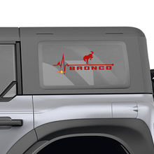 Ford Bronco laterale posteriore Finestra cardiaco del cuore Pulse Decali grafici
 2