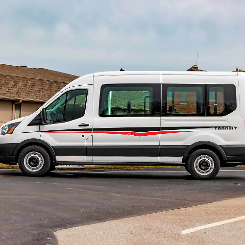 Porte laterali Ford Transit Stripes Adesivo per decalcinezione in vinile 2
