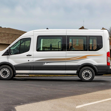 Ford Transit Stripes Gradient Porte laterali grafica adesivi per decalcomanie in vinile 2
 2