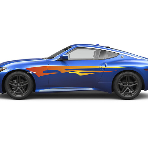 Kit di decalcomanie a scacchi a stripe laterale per Nissan Z Sport
