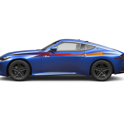 Kit di decalcomanie per gradiente a strisce laterali per Nissan Z Sport 2
