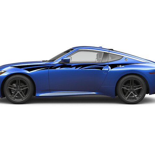 Kit di decalcomanie per le porte della grafica tribale con mosca laterale per Nissan Z Sport
