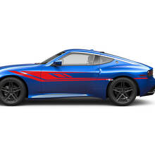 Kit di adesivi di decalcomania grafica di corse laterali per Nissan Z Sport
 3
