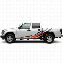 Strisce in vinile effetto consumato per porta antischizzi e lato cassone per Chevrolet Colorado 1ª Gen 2004-2012_2