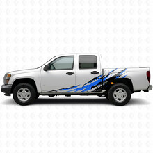 Strisce in vinile effetto consumato per porta antischizzi e lato cassone per Chevrolet Colorado 1ª Gen 2004-2012_3
