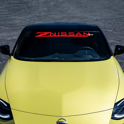 Adesivo per decalcomanie a strisce Z del parabrezza per Nissan Z Sport
