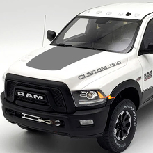 Kit di Adesivi in Vinile per Cofano con Testo Personalizzato e Effetto Blackout per Dodge Ram 2500_3