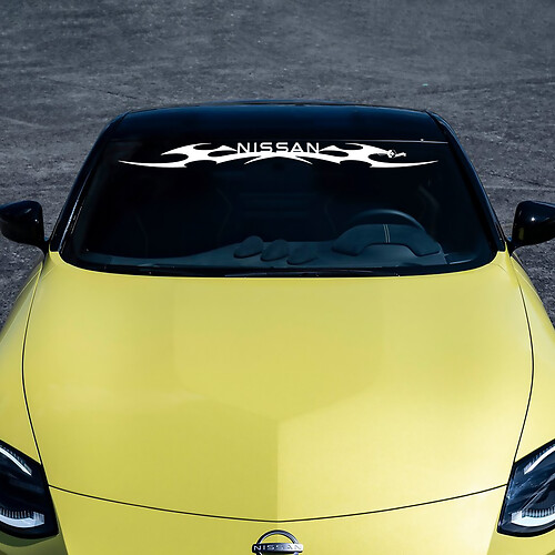 Adesivo per decalcomanie a strisce fiamme del parabrezza Z per Nissan Z Sport 2
