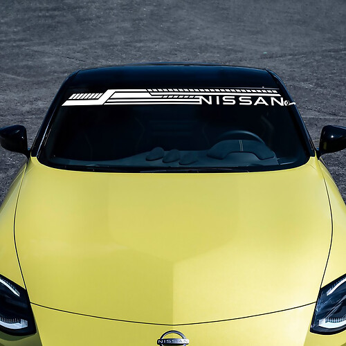 Adesivo decalcomania a strisce parabrezza per Nissan
