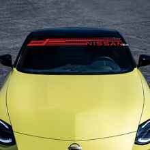 Adesivo decalcomania a strisce parabrezza per Nissan
 3