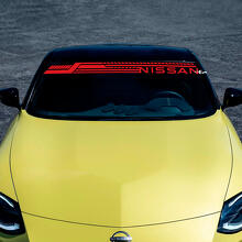 Adesivo decalcomania a strisce parabrezza per Nissan
 3