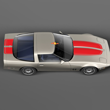 Cappuccio anteriore e decalcomanie per le strisce posteriori pre -taglio per Chevrolet Corvette C4 Sport 1984 - 1996
 3