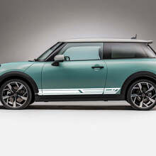 Kit Adesivi Grafici Strisce Laterali Geometriche Racing per Mini Cooper S 2