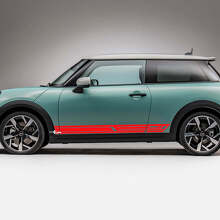Kit Adesivi Grafici Strisce Laterali Geometriche Racing per Mini Cooper S 3