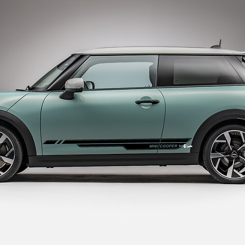 Decalcomania grafica delle strisce da corsa laterale per Mini Cooper S 4
