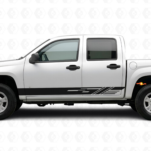 Strisce viniliche diagonali per portiera e minigonne per Chevrolet Colorado 1ª Gen 2004-2012