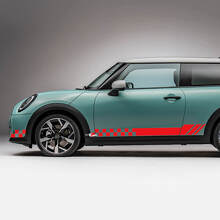Adesivi Grafici Strisce a Scacchi Flag Side Racing per Mini Cooper S 3