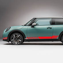 Decal grafico a scacchi con corse laterali per Mini Cooper S 5
 3