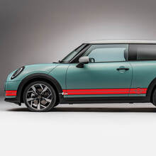 Side Racing 2 colori Stripes Decal grafico per Mini Cooper S
 3