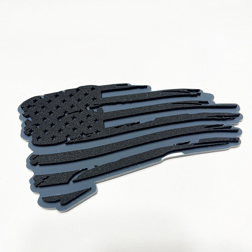 Bandiera angosciata statuni da badge 3d del parafango patriotico

