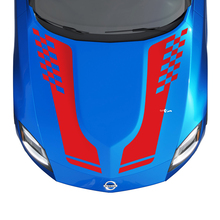 Kit decalcomania a stripe a scacchi per il cofano per Nissan Z Sport
 3
