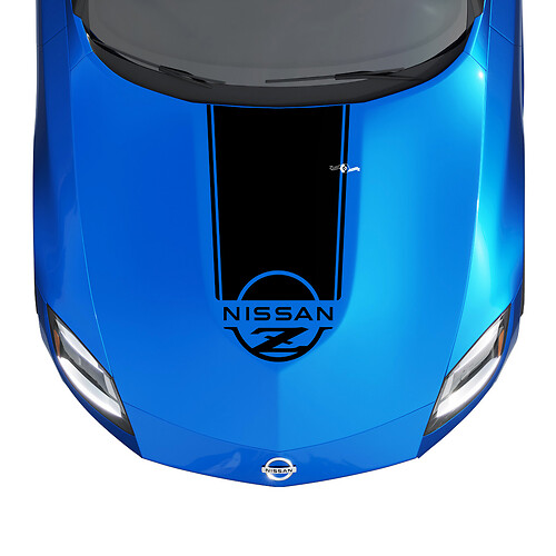 Kit decalcomania a stripe a scacchi per il cofano per Nissan Z Sport
