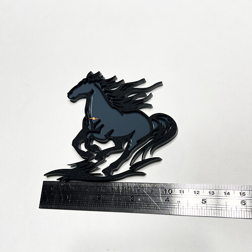 Badge del parafango del parafango del cavallo Mustang Badge 3D
