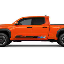 Kit adesivi in vinile per strisce laterali porta stile retrò per Toyota Tacoma_2