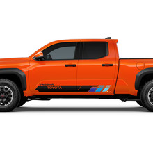 Porte laterali a strisce di bilanciere adesivi in ​​vinile kit decalcomania per Toyota Tacoma
 2