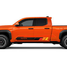 Kit adesivi in vinile per strisce laterali porta stile retrò per Toyota Tacoma_3