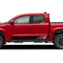 Kit adesivi in vinile per strisce laterali porta stile retrò per Toyota Tacoma_7