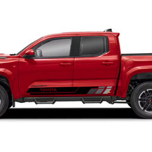 Porte laterali a strisce di bilanciere adesivi in ​​vinile kit decalcomania per Toyota Tacoma
 7
