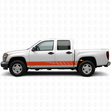 Adesivi Vinile a Fasce Sfalsate per Porta e Minigonne per Chevrolet Colorado 1ª Gen 2004-2012_4
