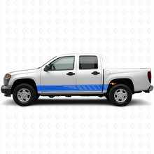 Adesivi Vinile a Fasce Sfalsate per Porta e Minigonne per Chevrolet Colorado 1ª Gen 2004-2012_5