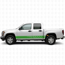 Adesivi Vinile a Fasce Sfalsate per Porta e Minigonne per Chevrolet Colorado 1ª Gen 2004-2012_6