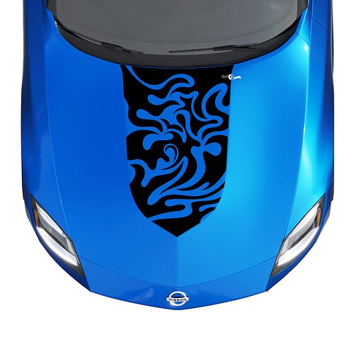 Kit decalcomanie a strisce tribali per le fiamme tribali per Nissan Z Sport
