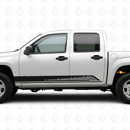 Strisce in Vinile Contour Parallele per Porta e Minigonne per Chevrolet Colorado 1ª Gen 2004-2012
