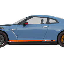 2x porte laterali grafica kit di decalcomanie della linea a strisce nismo per Nissan GT-R 3
 3