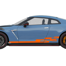 Kit decalcomania di decalcomanie grafiche a scacchi laterali per Nissan GT-R
 3