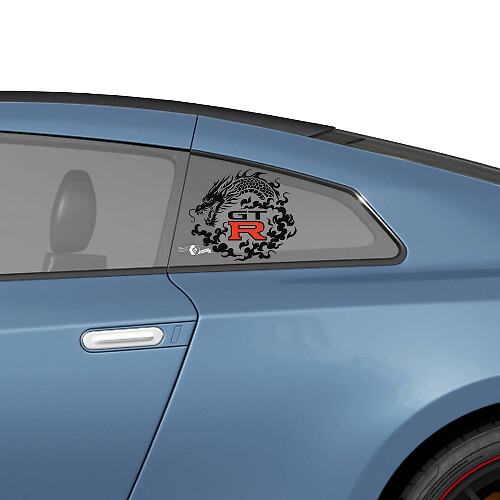 Finestra posteriore laterale in stile NISMO DECALS CONSIDERS BIT per Nissan GT-R
