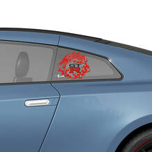 Finestra posteriore laterale in stile NISMO DECALS CONSIDERS BIT per Nissan GT-R
 3