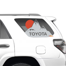 Montagne della finestra del quartiere laterale Sunset Sunset Adesivi in ​​vinile Kit di decalcomania per Toyota 4Runner
 3