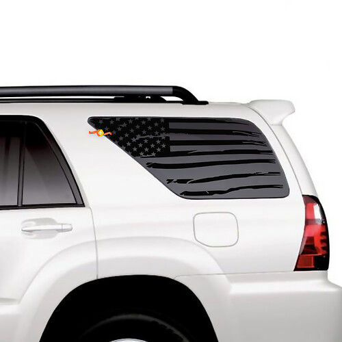 Finestra del quartiere laterale US Flag Montagne patriottiche Montagne Sunset Sunset Kit di decalcomanie per Toyota 4Runner
