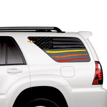 Finestra del quartiere laterale US Flag Montagne patriottiche Montagne Sunset Sunset Kit di decalcomanie per Toyota 4Runner
 3