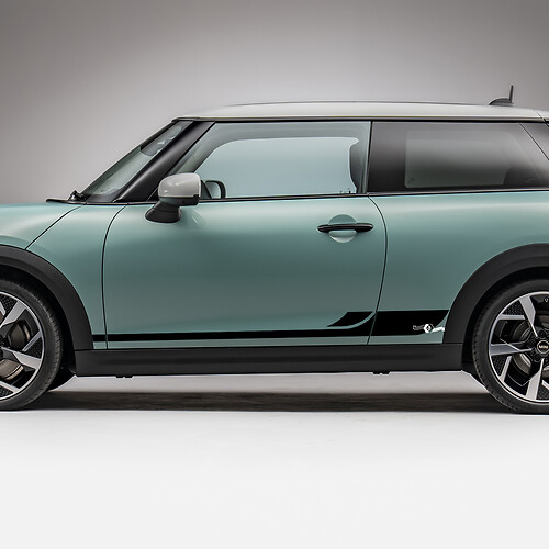 Discalizzazione grafica di Side Racing L Stripes per Mini Cooper
