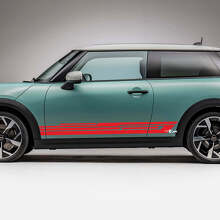 Adesivo Grafico Strisce Laterali Geometriche da Corsa 3 per Mini Cooper S 3