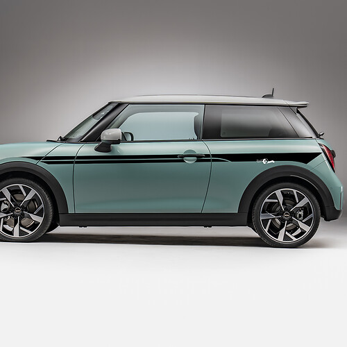 Porte laterali Accent Racing Stripes Decal grafico per Mini Cooper
