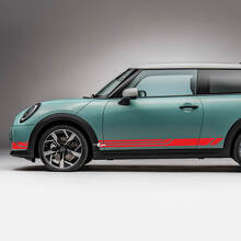 Porte anteriori laterali Decal grafico a strisce da corsa per mini cooper
 3