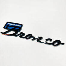 BRONCO Sasquatch Fender Badges Emblema del portellone emblema 3D Black Vs Blue
 4